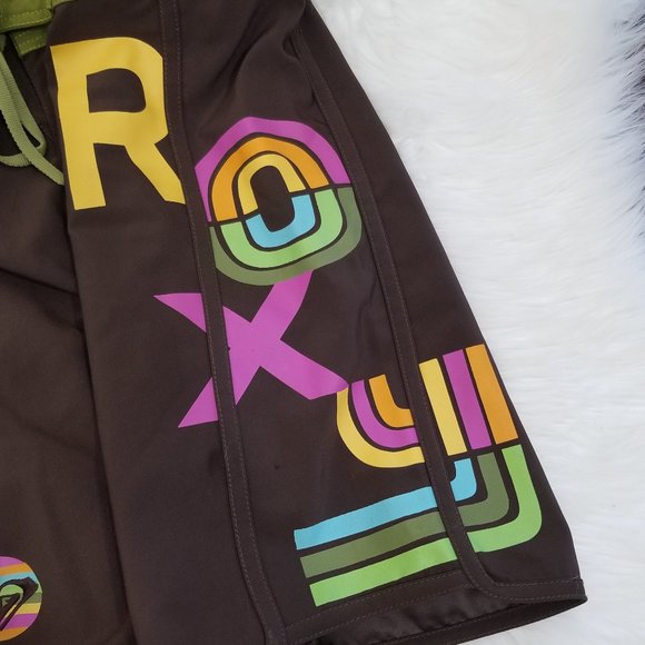 Roxy | Board Short Surf Wear Spell Out Brown 0 - Picture 4 of 7